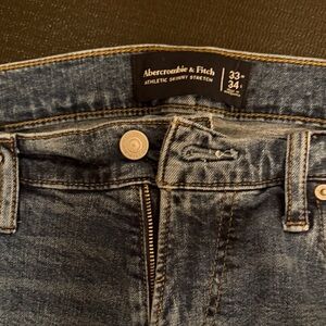Abercrombie & Fitch Denim Athletic Skinny Stretch 33 x 34